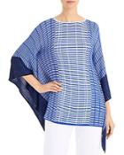 Misook Geo Patterned Tunic Top