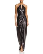 Js Collections Sequin Halter Gown - 100% Exclusive