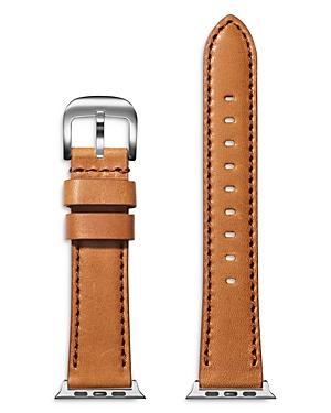 Shinola Smooth Essex Leather Strap For Apple Watch