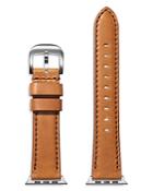 Shinola Smooth Essex Leather Strap For Apple Watch