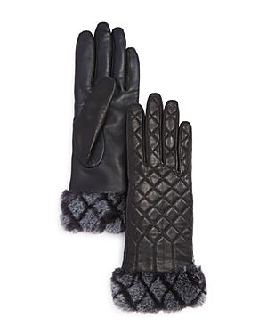 Ugg Quilted Croft Leather Tech Gloves