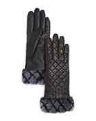 Ugg Quilted Croft Leather Tech Gloves