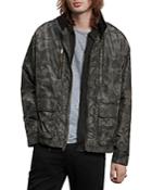 John Varvatos Star Usa Jones Camo Jacket With Detachable Hood