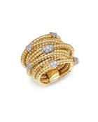 Bloomingdale's Diamond Coil Wide Statement Ring In 14k Yellow Gold, 0.30 Ct. T.w. - 100% Exclusive