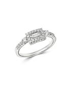 Bloomingdale's Diamond Round & Baguette Band In 14k White Gold, 0.40 Ct. T.w. - 100% Exclusive