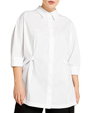 Marina Rinaldi Battigia Stretch Poplin Button Down Shirt