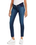 J Brand Mama J Mid-rise Super Skinny Maternity Jeans In Eco Sublime