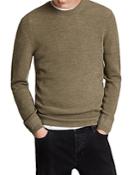 Allsaints Ivar Merino Wool Slim Fit Crewneck Sweater
