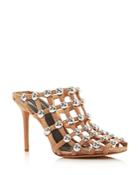 Alexander Wang Women's Sadie Studded Caged Suede Mules