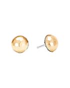 John Hardy Sterling Silver And 18k Bonded Gold Classic Chain Hammered Large Stud Earrings