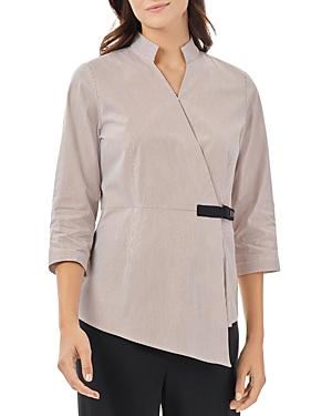 Misook Mandarin Collar Top