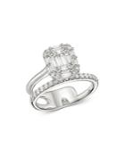 Bloomingdale's Diamond Mosaic Ring In 14k White Gold, 0.75 Ct. T.w. - 100% Exclusive