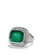 David Yurman Waverly Limited-edition Ring With Green Onyx & Gray Diamonds