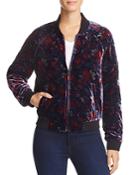 Joie Mace Quilted Floral-print Bomber Jacket