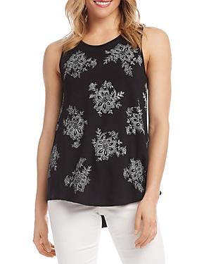 Karen Kane Printed Shirttail Tank Top
