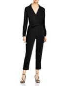 Cupcakes And Cashmere Cascade Belted Crepe Jumpsuit