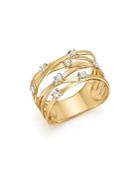 Bloomingdale's Diamond Crossover Ring In 14k Yellow Gold, 0.25 Ct T.w. - 100% Exclusive