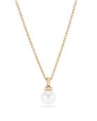 David Yurman Solari Pendant Necklace With Cultured Akoya Pearl & Diamonds In 18k Gold