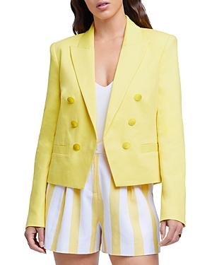 L'agence Brooke Double Breasted Crop Blazer
