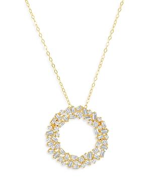 Bloomingdale's Diamond Scattered Circle Pendant Necklace In 14k Yellow Gold, 0.50 Ct. T.w - 100% Exclusive