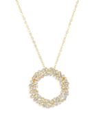 Bloomingdale's Diamond Scattered Circle Pendant Necklace In 14k Yellow Gold, 0.50 Ct. T.w - 100% Exclusive