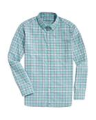 Vineyard Vines On-the-go Stretch Performance Brrr Plaid Classic Fit Button Down Shirt