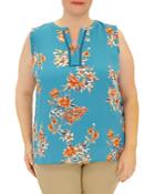 Daniel Rainn Plus Floral Print Tunic Top