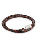 Ted Baker Braided Double Wrap Leather Bracelet