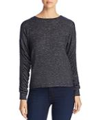 Coin Brushed Ruched-sleeve Sweater