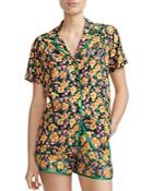 Maje Cikael Piped Floral-motif Shirt