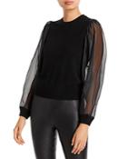 Aqua Cashmere Chiffon Sleeve Sweater - 100% Exclusive