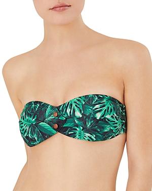 Onia Allegra Printed Bandeau Bikini Top