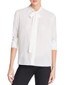 French Connection Pippa Plains Tie-neck Blouse