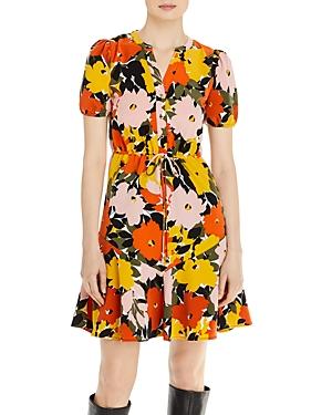 Karl Lagerfeld Paris Printed Button Front Mini Dress