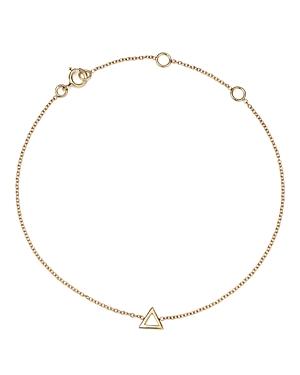 Mateo 14k Yellow Gold Mini Triangle Chain Bracelet