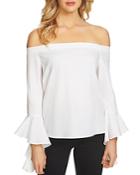1.state Off-the-shoulder Cascade Top
