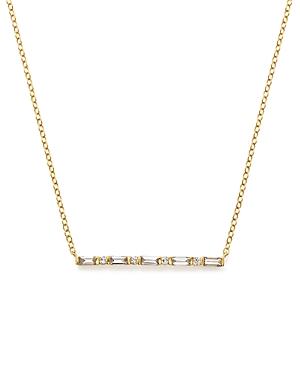Diamond Bar Pendant Necklace In 14k Yellow Gold, .30 Ct. T.w. - 100% Exclusive