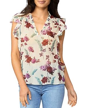 Paige Genie Floral Silk Top