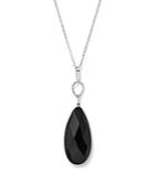 Faceted Onyx Pendant Necklace In Sterling Silver, 18 - 100% Exclusive