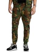 Polo Ralph Lauren Cotton Blend Camouflage Double Knit Cargo Joggers