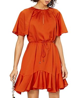 Ted Baker Fluted Hem Mini Dress