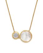 Marco Bicego 18k White And Yellow Gold Jaipur Pendant Necklace With Mother-of-pearl And Diamonds, 16 - 100% Exclusive