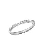 Bloomingdale's Diamond Dotted Stacking Ring In 14k White Gold, 0.15 Ct. T.w. - 100% Exclusive