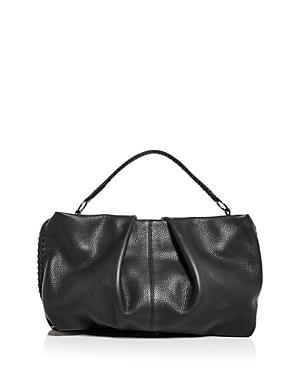 Callista Iconic Maxi Pleated Leather Clutch