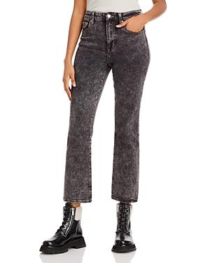 Pistola Lennon High Rise Cropped Bootcut Jeans In Charcoal