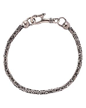 John Varvatos Collection Sterling Silver Woven Chain Bracelet