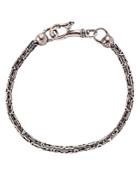 John Varvatos Collection Sterling Silver Woven Chain Bracelet