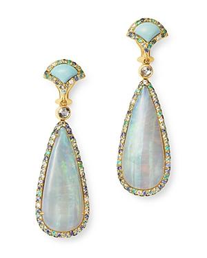 John Hardy 18k Gold Cinta Naga Sorga One-of-a-kind Reversible Drop Earrings With Diamonds & Gemstones - 100% Exclusive