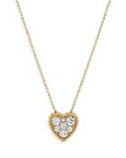 Bloomingdale's Diamond Heart Pendant Necklace In 14k Yellow Gold, 0.50 Ct. T.w. - 100% Exclusive