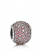 Pandora Charm - Sterling Silver And Cubic Zirconia Pink Pave Lights